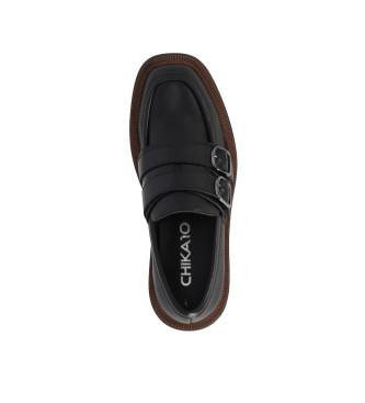 Chika10 Leather shoes Solera 05 Black