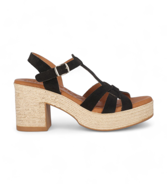 Chika10 Leather Sandals Torrox 01 black