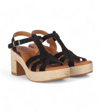 Chika10 Leather Sandals Torrox 01 black