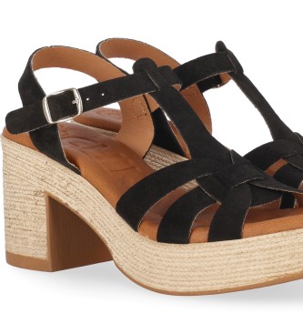 Chika10 Leather Sandals Torrox 01 black