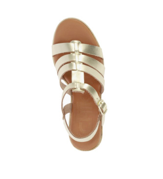 Chika10 Silver Torrox 02 leather sandals