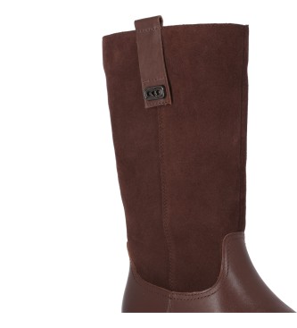 Chika10 Leather boots Valencia 01 Brown