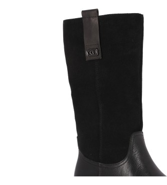 Chika10 Botas de piel Valencia 01 Negro