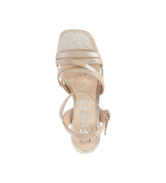Chika10 Leather Sandals Aliax 07 golden