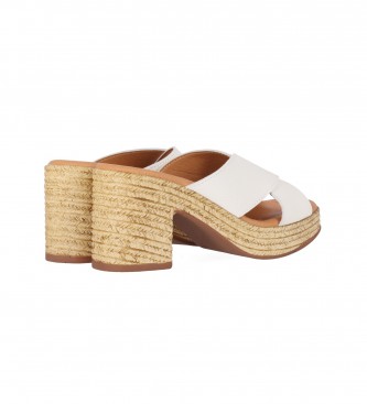 Chika10 Sandalias de Piel Aura 5228 blanco