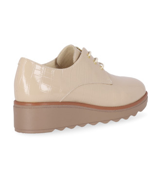 Chika10 Leather shoes Re Cipres 01 Beige