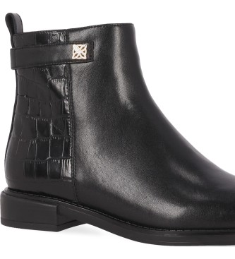 Chika10 Lederstiefeletten Re Encina 04 Schwarz