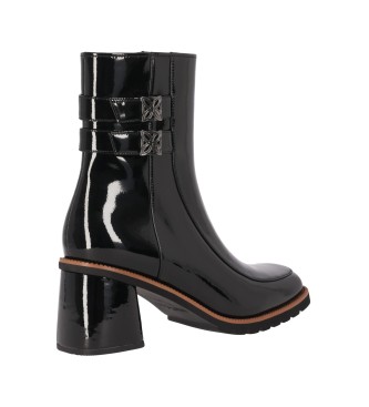 Chika10 Leather ankle boots Re Fresno 04 Black