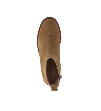 Chika10 Bottines en cuir Re Nogal 04 Taupe