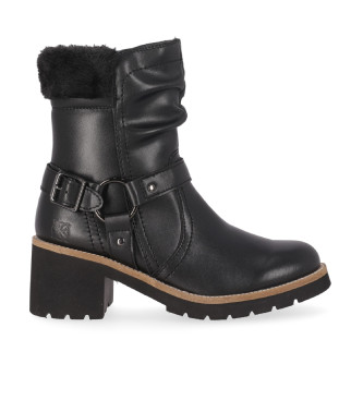 Chika10 Leather ankle boots Re Pelote 02 Black