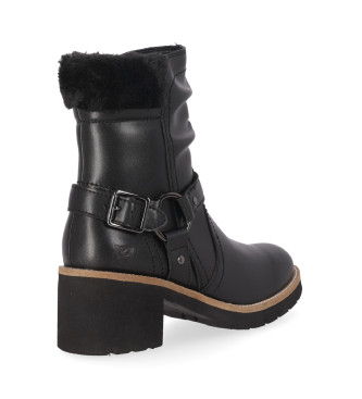 Chika10 Leather ankle boots Re Pelote 02 Black