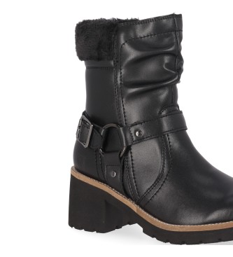 Chika10 Leather ankle boots Re Pelote 02 Black