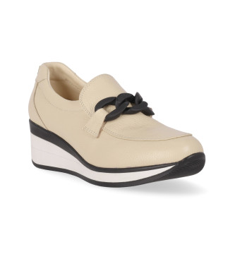 Chika10 Zapatos de piel Re Sauce 02 Beige