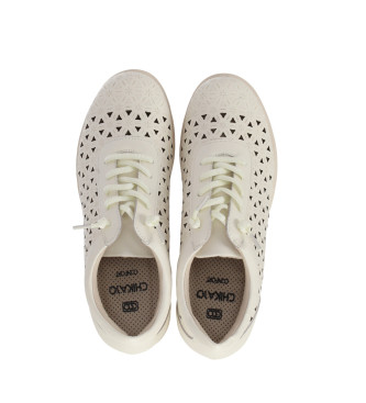 Chika10 Leather Sneakers Monet 01 white