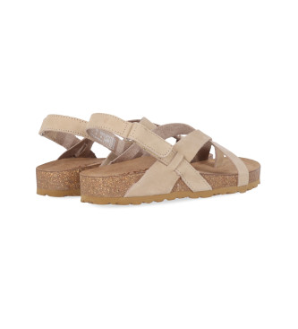 Chika10 Leather Sandals Palmar 02 beige