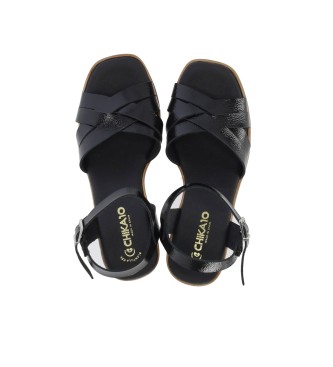 Chika10 Leather Sandals St Arwen 5398 black