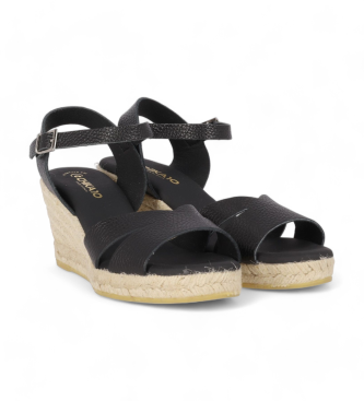 Chika10 St Balza 5480 leather espadrilles black