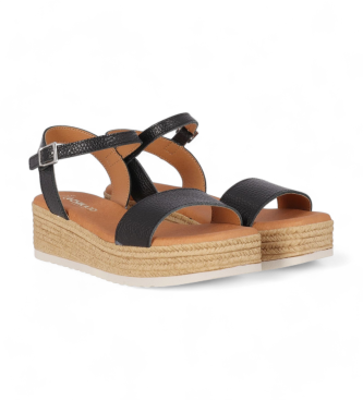 Chika10 Leather Sandals St Carly 5437 black