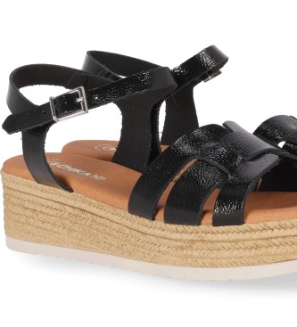 Chika10 Leather Sandals St Carly 5439 black