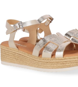 Chika10 Leather Sandals St Carly 5439 gold