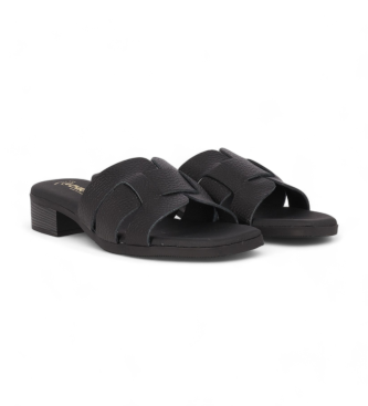 Chika10 Leather Sandals St Fiore 5343 black
