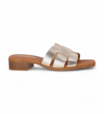 Chika10 Leather Sandals St Fiore 5343 gold