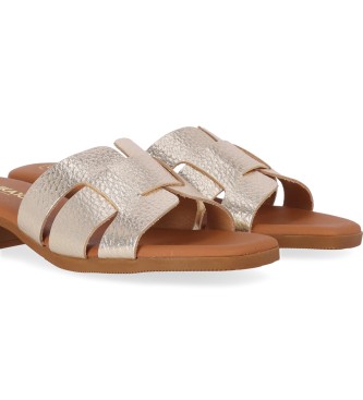 Chika10 Sandalias de Piel St Fiore 5343 dorado