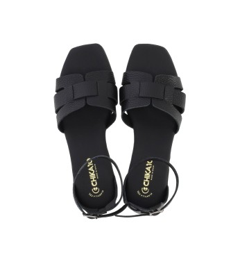 Chika10 Leather Sandals St Fiore 5344 black