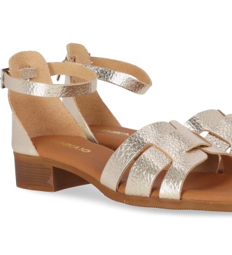 Chika10 Leather Sandals St Fiore 5344 gold