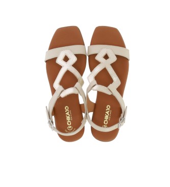 Chika10 Leather Sandals St Fiore 5345 beige