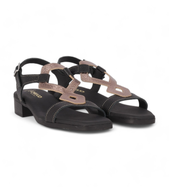 Chika10 Leather Sandals St Fiore 5345 black