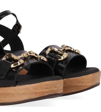 Chika10 Leren sandalen St Gersei 5383 zwart