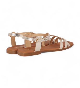 Chika10 Usnjene sandale St Marquesa 5316 golden
