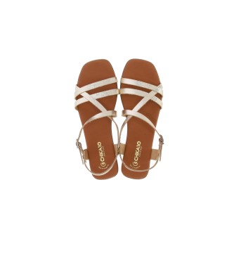 Chika10 Leren sandalen St Marquesa 5316 goud