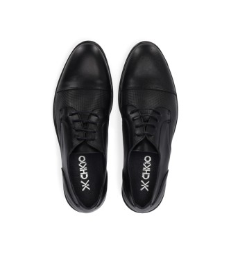 Chiko10 Zapatos de piel Boda 01 Negro