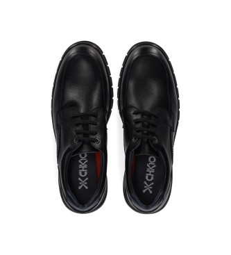 Chiko10 Citadela black leather shoes