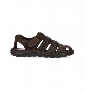 Chiko10 Brown Liberty 02 Leather Sandals