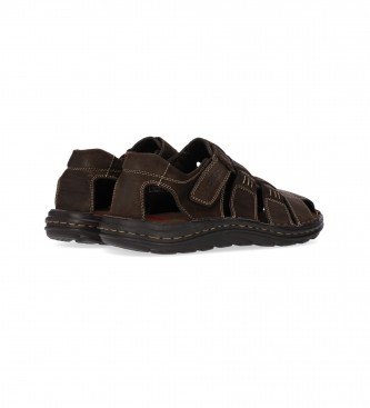 Chiko10 Brown Liberty 02 Leather Sandals