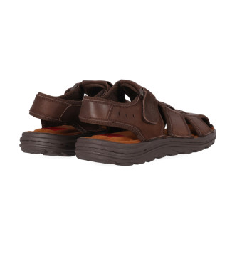 Chika10 Leather Sandals Maroco 02 brown