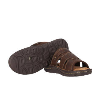 Chika10 Leather Sandals Maroco 04 brown