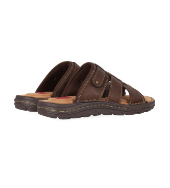 Chika10 Leather Sandals Maroco 04 brown