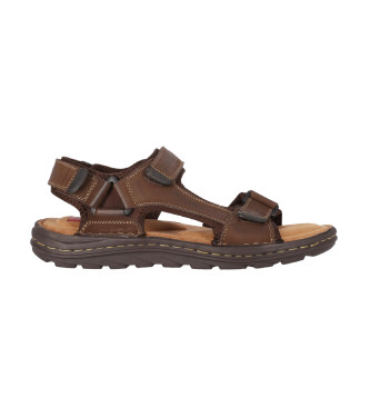 Chika10 Leather Sandals Maroco 05 brown
