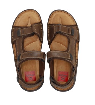Chika10 Leather Sandals Maroco 05 brown