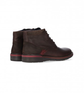 Chiko10 Mombasa Brown leather ankle boots