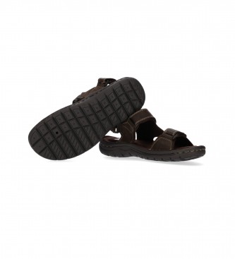 Chiko10 Leren sandalen Moroco 01 bruin