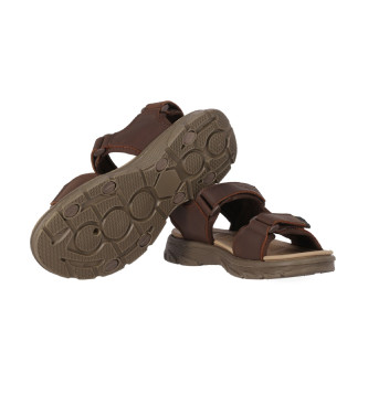 Chika10 Usnjene sandale Yadir 01 brown