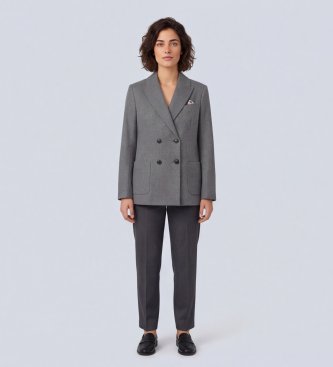 Circolo 1901 Blazer cruzado cinza