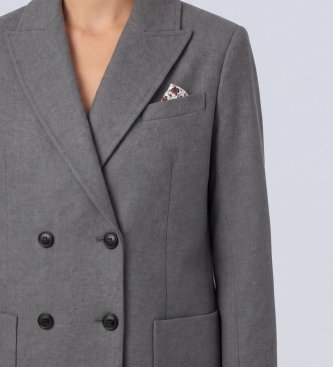 Circolo 1901 Blazer cruzado cinza