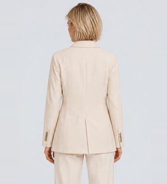 Circolo 1901 Beige Double Breasted Blazer