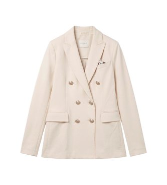 Circolo 1901 Beige Double Breasted Blazer